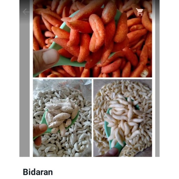 bidaran 3 varian rasa(keju,pedas,manis)250gr