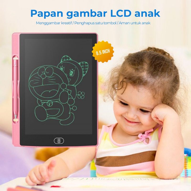 Mainan Papan Tulis Board Digital Pad LCD Drawing Writing Tablet 8.5 Inch