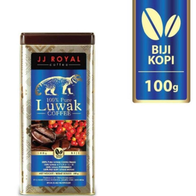 

JJ Royal Coffee 100% Pure Luwak Coffee 100gr | BIJI KOPI