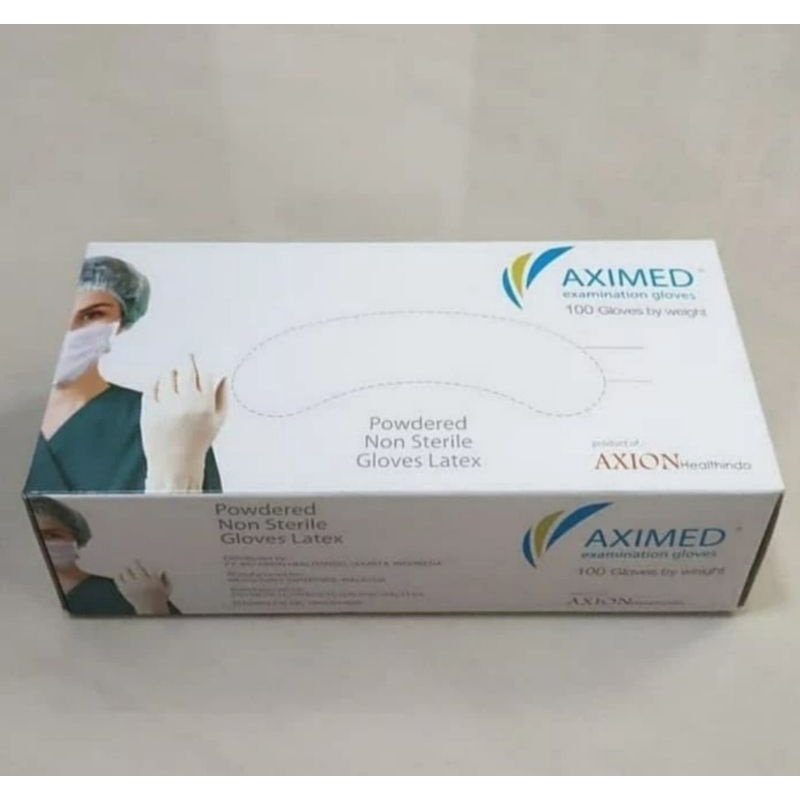 sarung tangan aximed latex powder