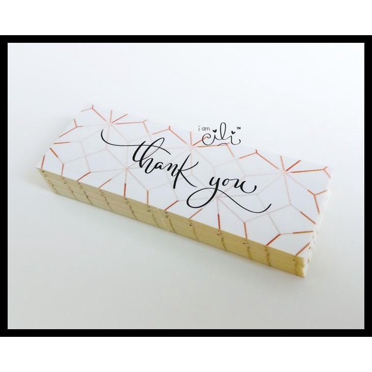 

(Sn027) Stiker Mini Thank You Gold