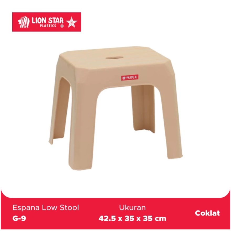 LION Star Espana Low Stool G - 9 (Tinggi: 35cm) / kursi mini random colour