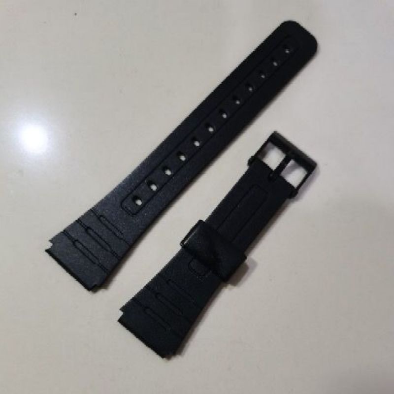 STRAP TALI JAM TANGAN CASIO F-91W gesper hitam berkualitas