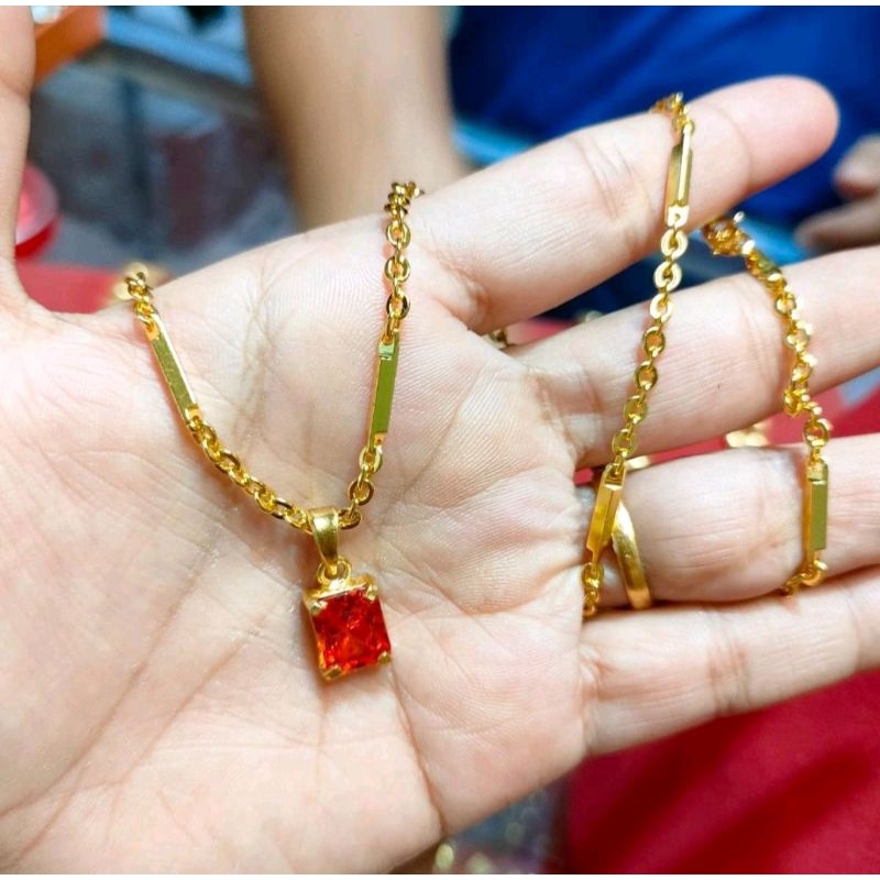 kalung emas sepuh impor 24.k