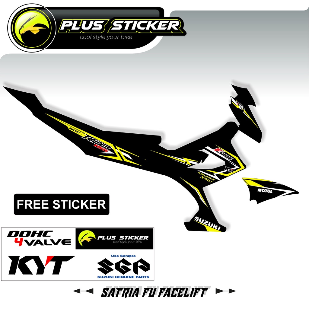 STRIPING VARIASI NEW SATRIA FU 150 - SATRIA FU FACELIFT 2014-2015