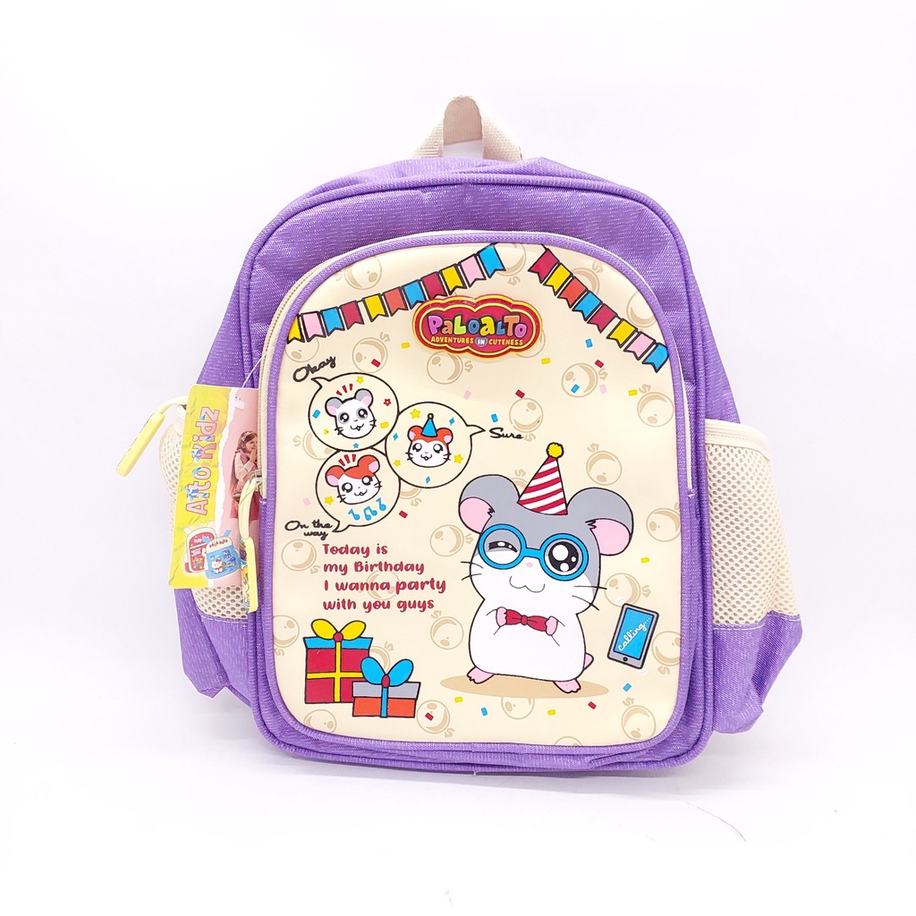 TAS ANAK HAMTARO LUCU 12 INCHI MURAH BARU / TAS ALTO HAMTARO ORIGINAL MURAH / TAS PALO ALTO HAMTARO BIRTHDAY PARTY / TAS ANAK PALO ALTO HAMTARO SIZE 12 INCHI / RANSEL ANAK PALO ALTO HAMTARO PAUD PG TK SD MURAH / TAS ANAK HAMTARO PAUD PG TK SD ALTO MURAH