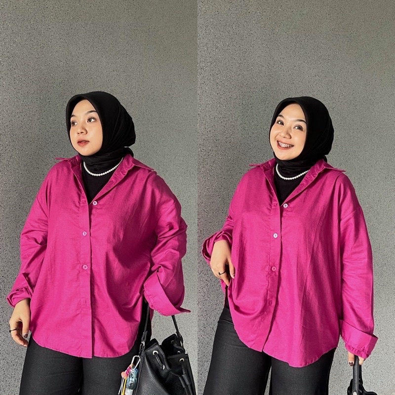 Kemeja Polos Oversize