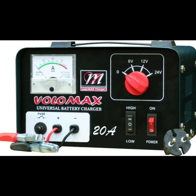 Charger Accu/Aki Volomax 20A bisa cas sampai 200AH