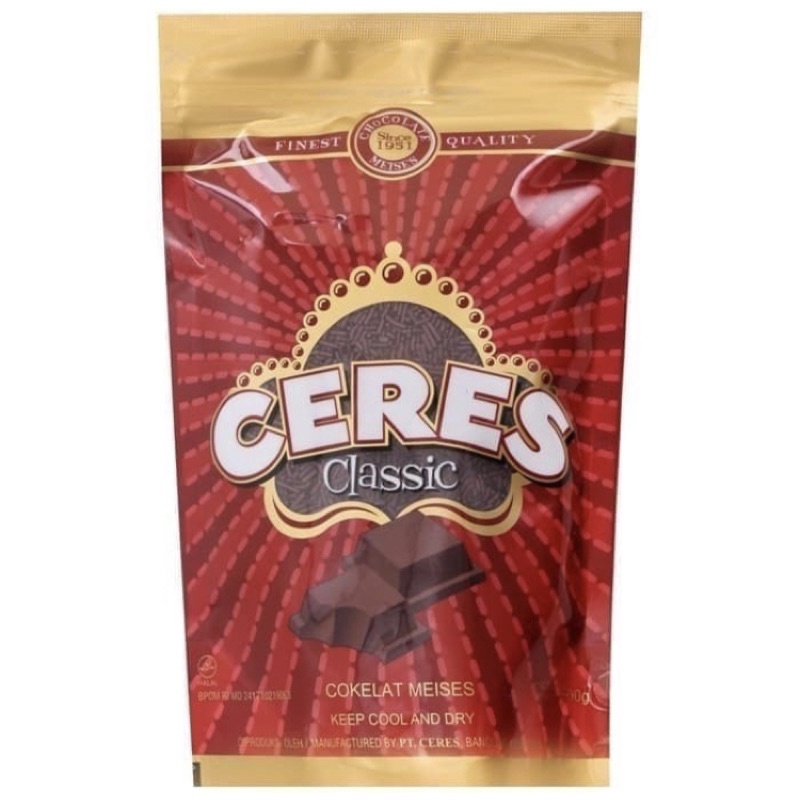 

Cokelat Meses / Ceres Classic Hagelslag Ziplock 500gr / Cokelat / Meses / Ceres / Classic / Hagelslag / Ziplock / 500gr / chocolate / Meises / topping