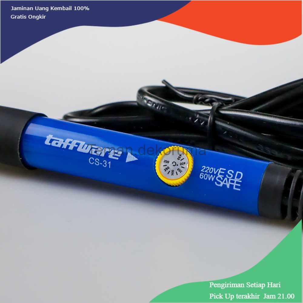 TD-PR2 Taffware Solder Iron Adjustable Fast Heating 60W with 5 Tips - CS31