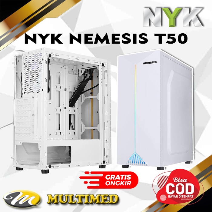 PC Case Casing Gaming NYK Nemesis T50 Imoogi With RGB Light