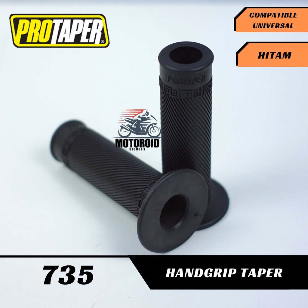 GRIP POTAPER STANDAR BLACK MOTIF BULU UNIVERSAL