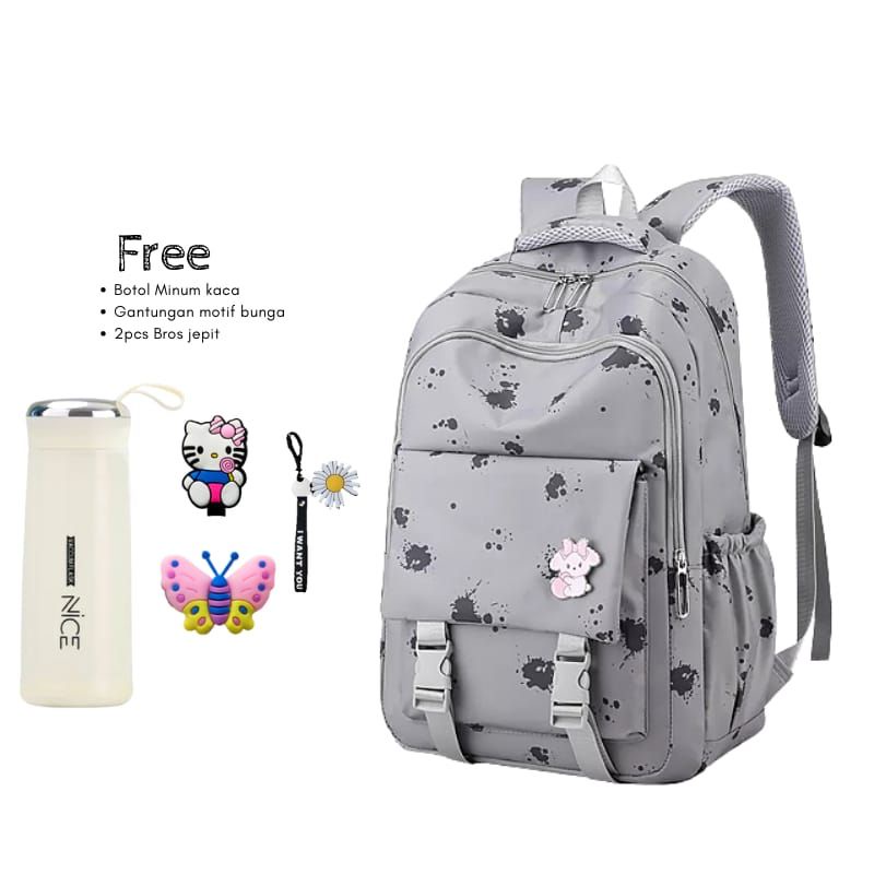 Tas Ransel Wanita Motif Nekopow Ransel Korea Hits Tipe 0099 Tas Ransel GTB