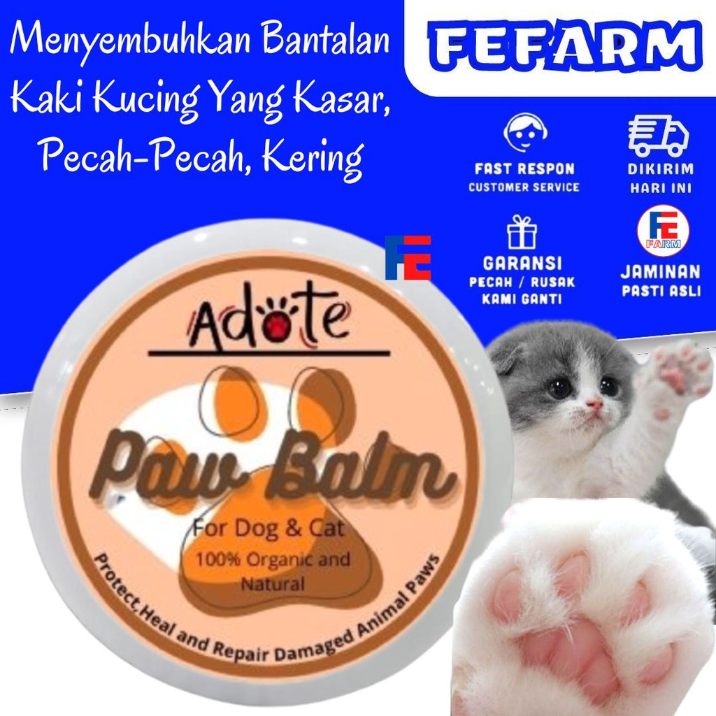 Krim Pelembab Kaki Anjing dan Kucing-Paw Balm FEFARM