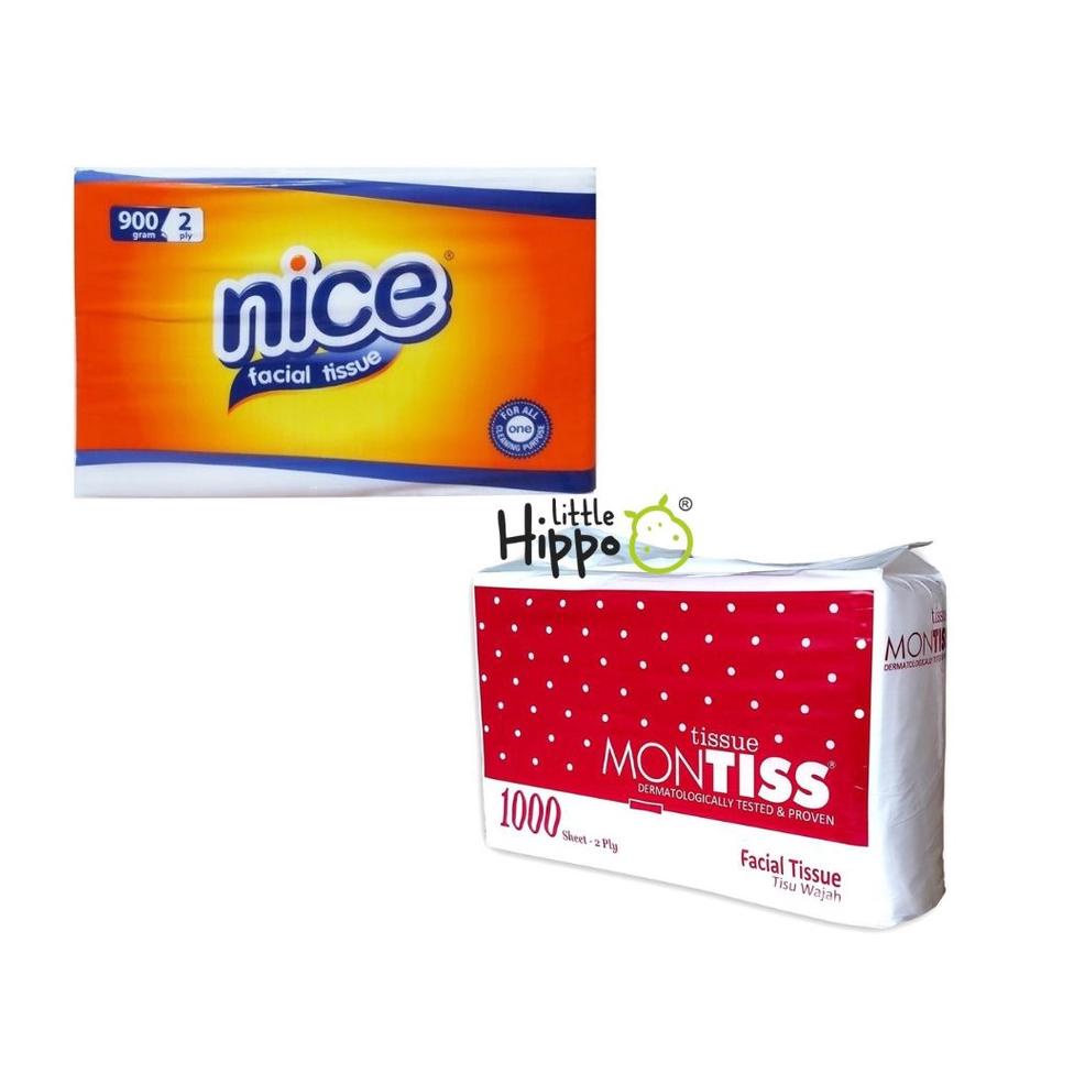 GRATIS ONGKIR TISSUE NICE 900G tisu murah Montis 1000 Lembar / Tisu NICE 180 Sheet 2fly termurah / F
