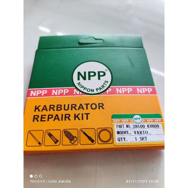 repairkit karburator reparkit repair kit karbu honda vario 110 pakit carburator spuyer pilot jet mai