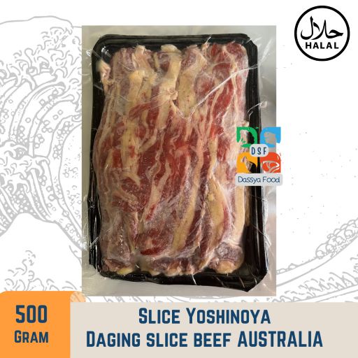 Slice Beef Shortplate AUS/Daging Iris Yoshinoya Impor AUSTRALIA 500gr