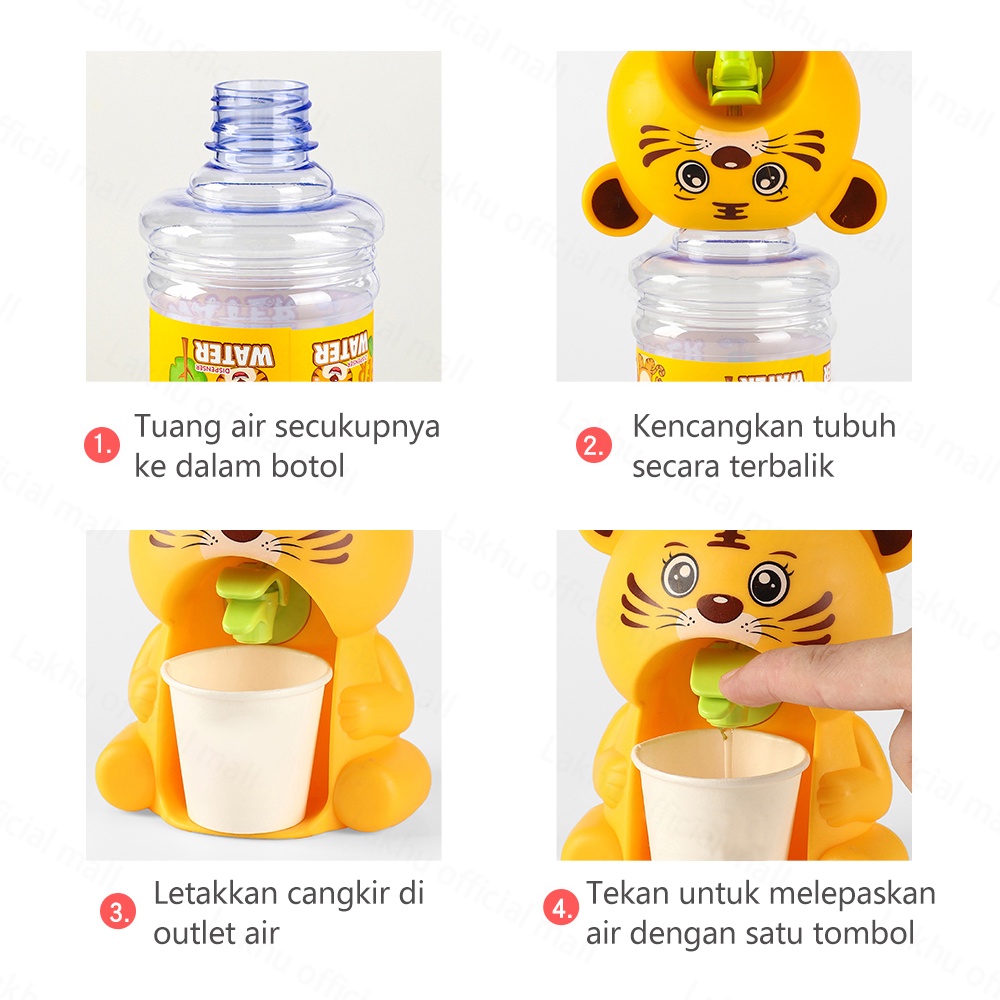 Lakhu Mainan dispenser air mini mainan anak/mini water dispenser karakter/mainan mesin air minum