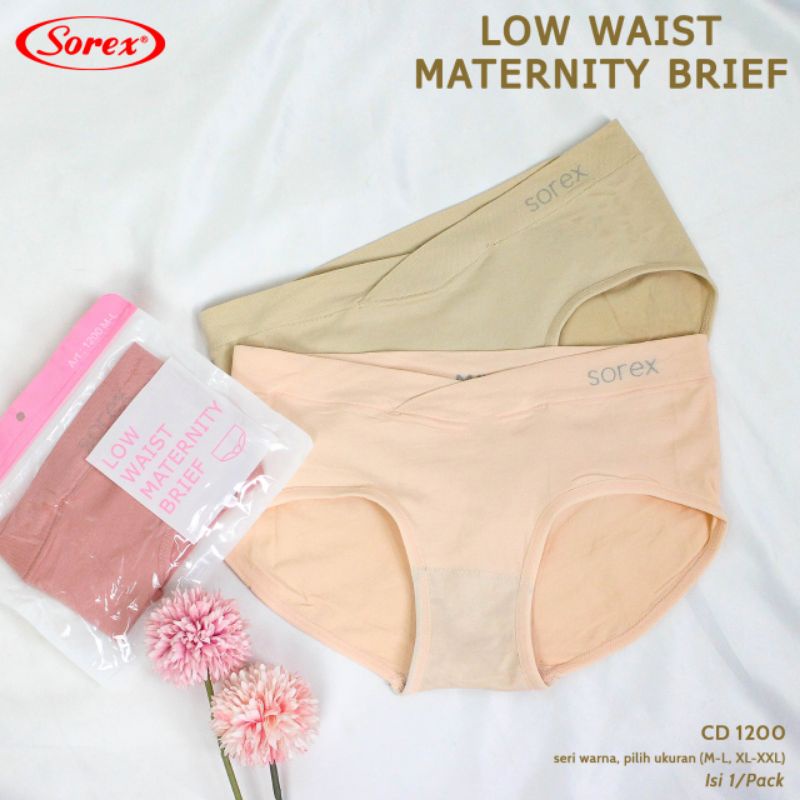 Sorex art 1200 celana dalam wanita hamil low waisy maternity brief (M-XXL) harga perbiji