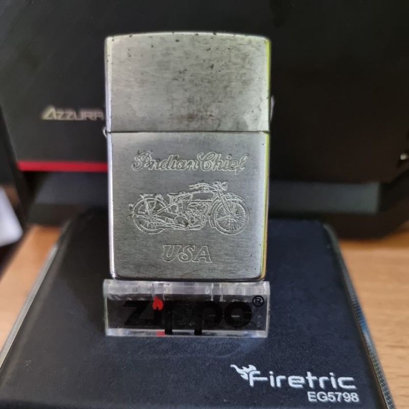 ZIPPO Lighter Korek Zippo Antik Jadul Indian Chief