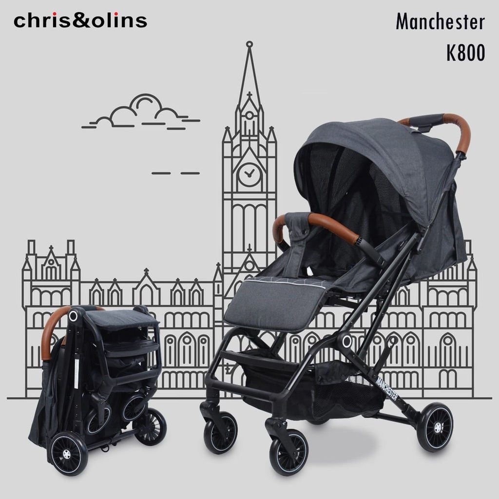 Stroller Cabin Size Bonus Cover Travel Manchester K800  Chris &amp; Olins Kidu Baby