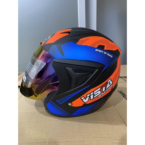 Helm Dewasa GHM Vista Racing Kaca Pelangi SNI Terlaris