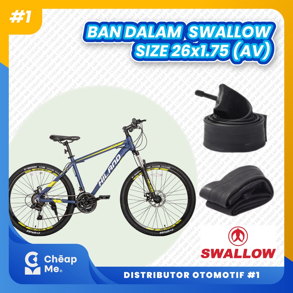 Ban Dalam Sepeda Swallow 26 x 1.75 Ban Dalam Swallow 26 x 1.75 / Ban Dalam Ukuran 26 x 1.75 / Swallo
