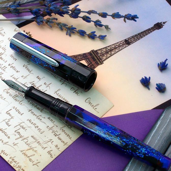 

BENU Euphoria Fountain Pen #Brause Nib Calligraphy Swarovski Canson