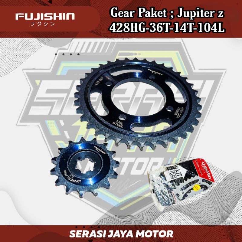 Fujishin GEAR PAKET JUPITER Z (428HG-36T-14T-104L)