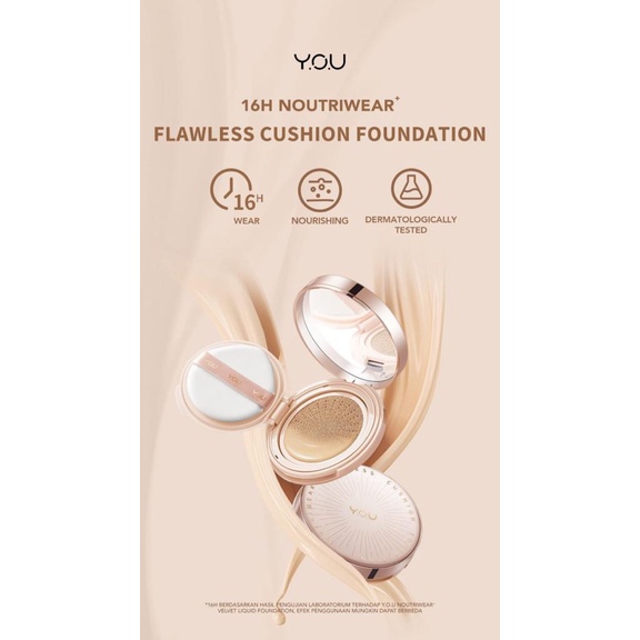 YOU Noutriwear+ Flawless Cushion Foundation Y.O.U