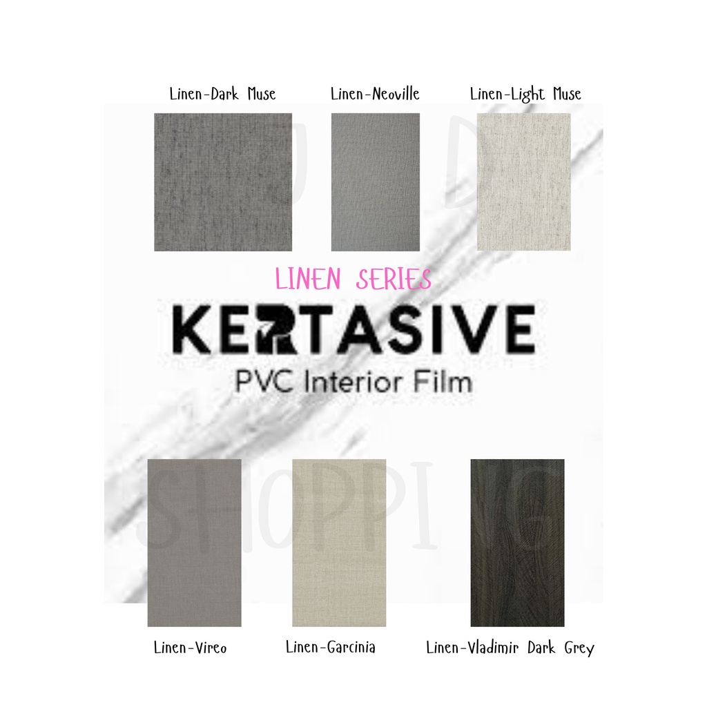 KERTASIVE PVC INTERIOR FILM - LINEN SERIES 1 (METERAN) (ROLL)