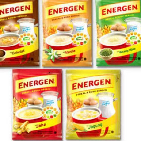 

⍐ Energen Kacang Hijau/Vanila/Coklat/Jagung/Jahe renteng isi 10 Sachet ㊠