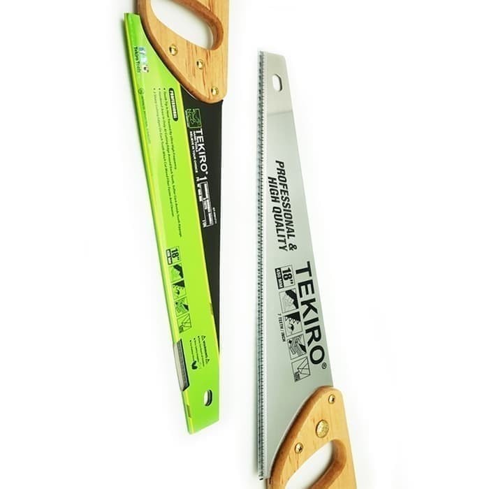 [READY] Tekiro Gergaji Tangan Gagang Kayu 3 Mata / Perlengkapan Rumah Tangga Murah / Perlengkapan Al