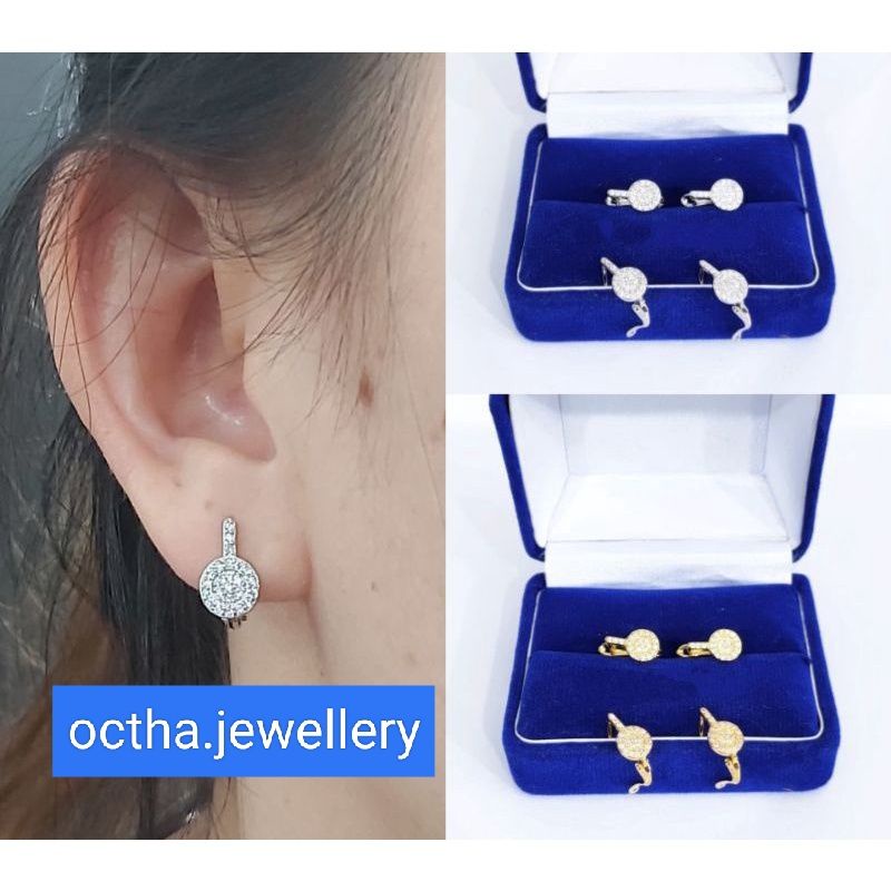 ANTING JEPIT DEWASA PERAK 925 LAPIS MAS 24K