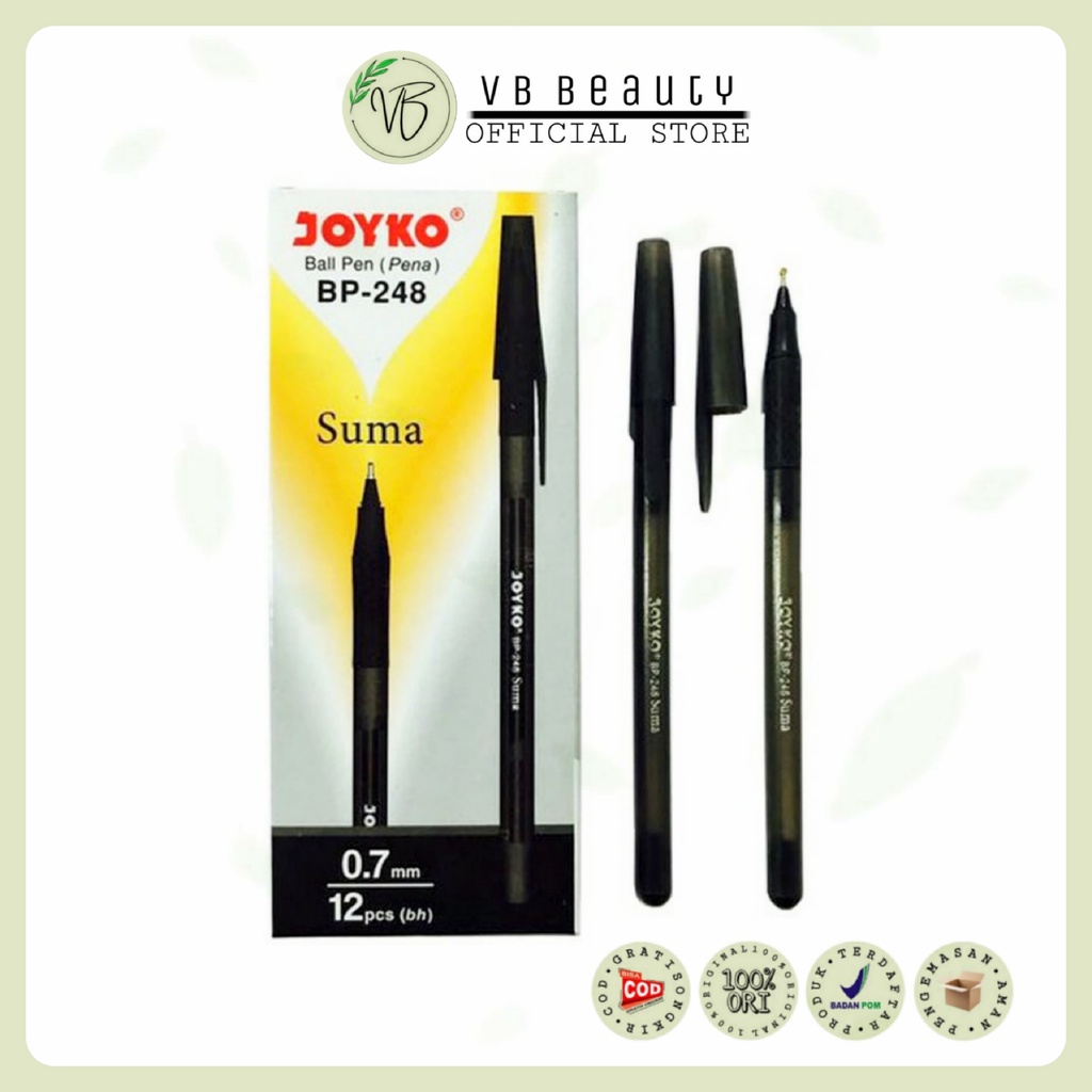 

Pulpen Joyko BP-248 Suma Ballpoint Pen Hitam 0,7mm