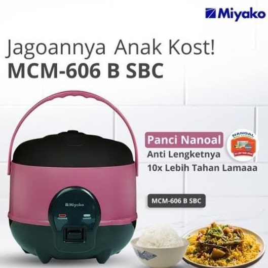 MIYAKO MCM 606-B SBC / 0,6 Liter / Rice Cooker 3in1 / Magic Warmer Plus