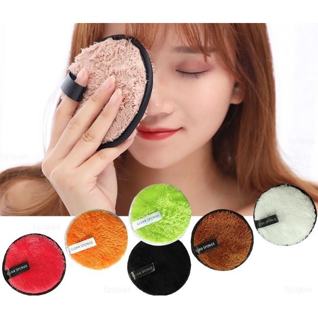 Makeup Removal Clean Sponge Flutter Wash Cleaning Cotton Puff Kosmetik
