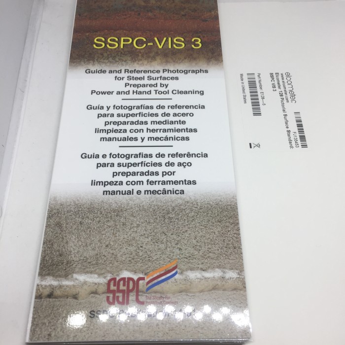

Elcometer 128 Sspc Vis-3 Visual Standard E128-5
