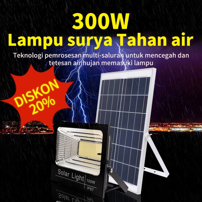 300Wdipimpin Lampu Jalan Surya Penerangan Jalan Rumah Lampu Taman Sury