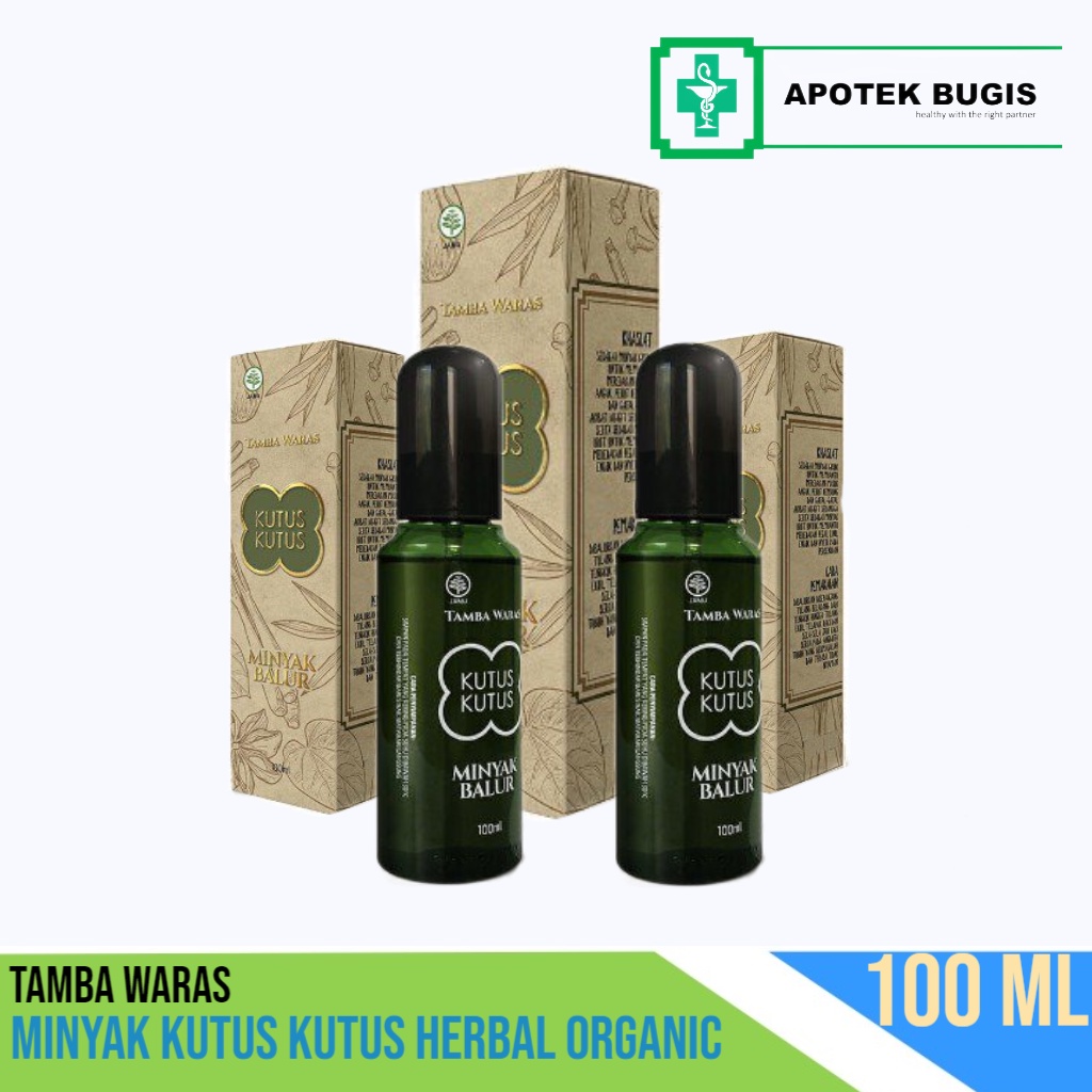 MINYAK KUTUS KUTUS 100 ml Original Tambah Waras Bali | Ramuan alam herbal 100% Organic | Minyak Pijat