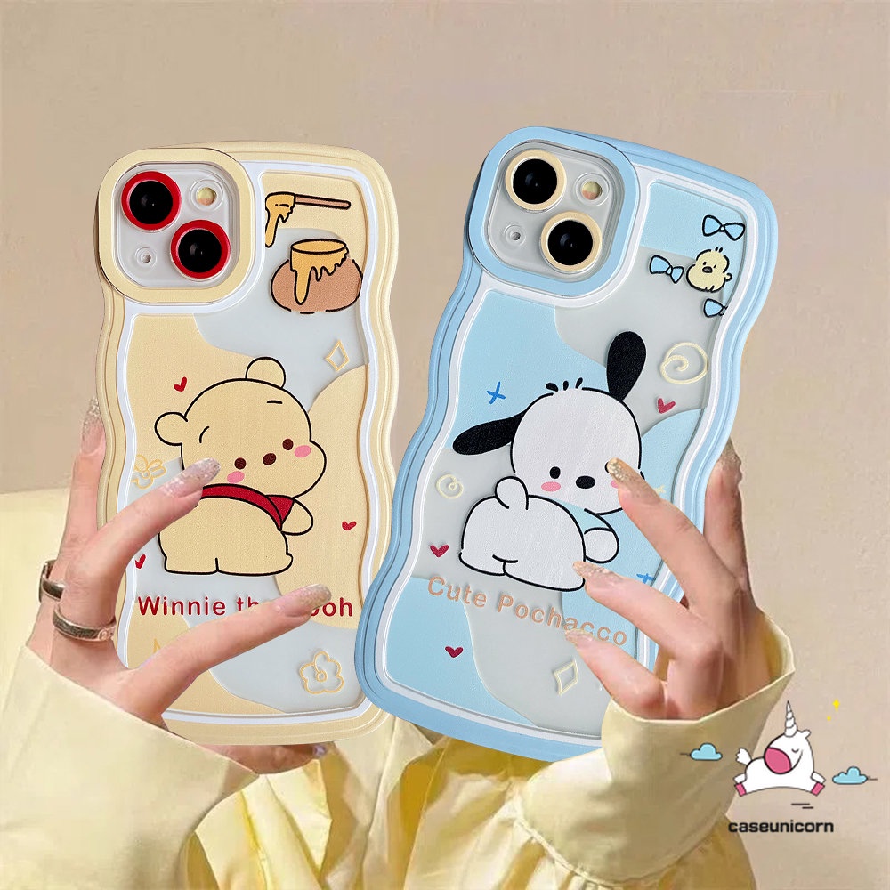 Case Oppo A17 A77 A55 A15 A16 A74 A78 A54 A17K A96 A95 A16K A1k A57 A77s A3s A72 A5 A9 A76 A12 A7 A16s A5s A52 Reno 8T 7z 8z 58 7 6 A53 Pochacco Winnie the Lucu Sarung Pooh Soft Cover