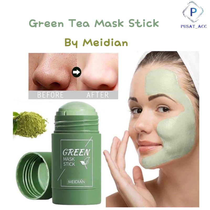 MKJ4 - Termurah Median GreenTea Mask Cleansing Clay Stick Mask 40gr Rp11.000