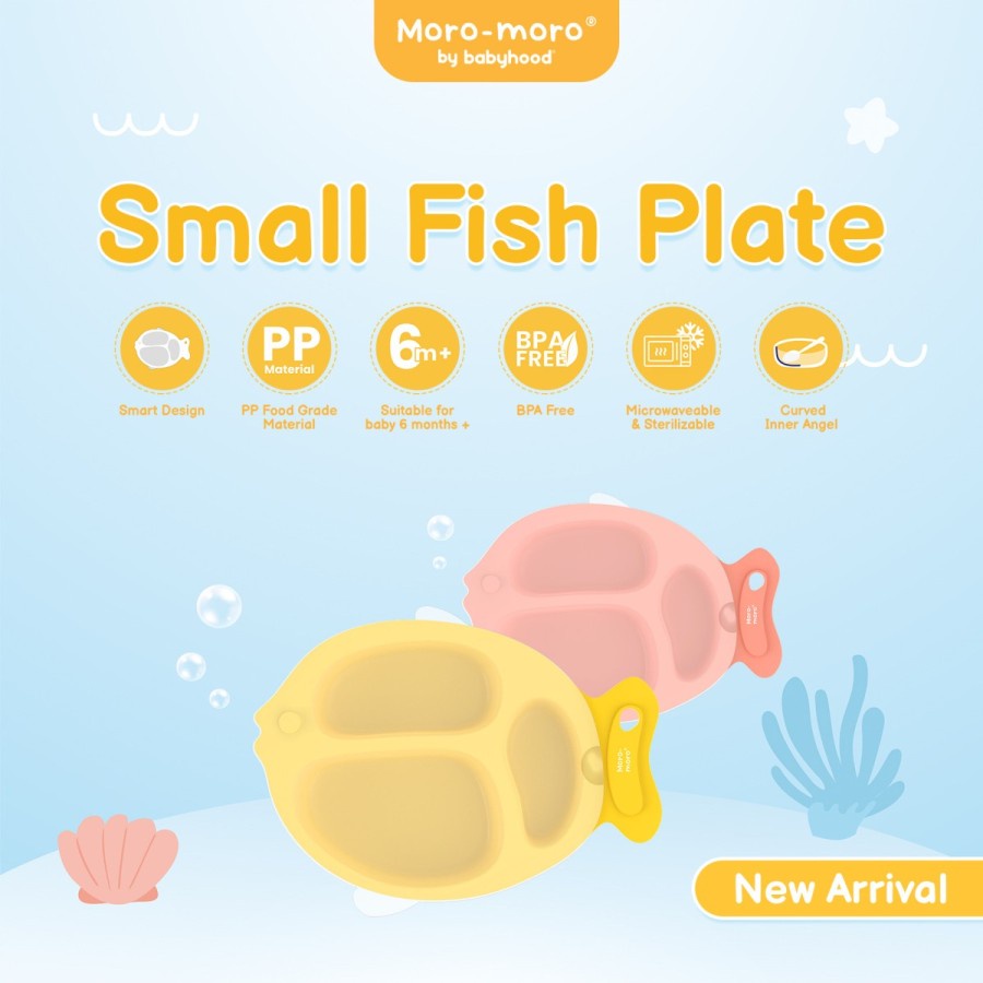 Moro-moro - Small Fish Plate (MFP-2230) Piring Makan Anak