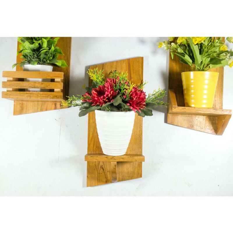 Rak Bunga Dinding Tempel Minimalis / Rak Dinding Tempel