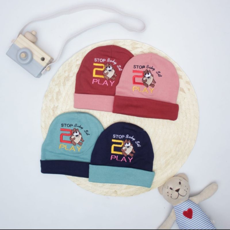 Topi Bayi Newborn Motif Lucu SNI