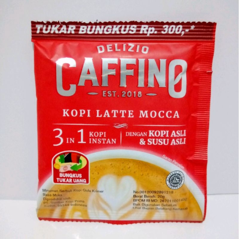 CAFFINO CAPPUCINO KOPI LATTE BOLD SUSU INSTAN 3 in 1