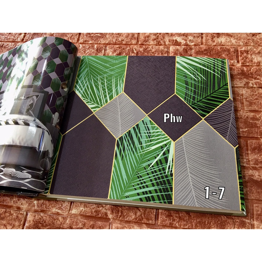 WALLPAPER DINDING MOTIF KOTAK ABSTRAK 3D MINIMALIS Lc