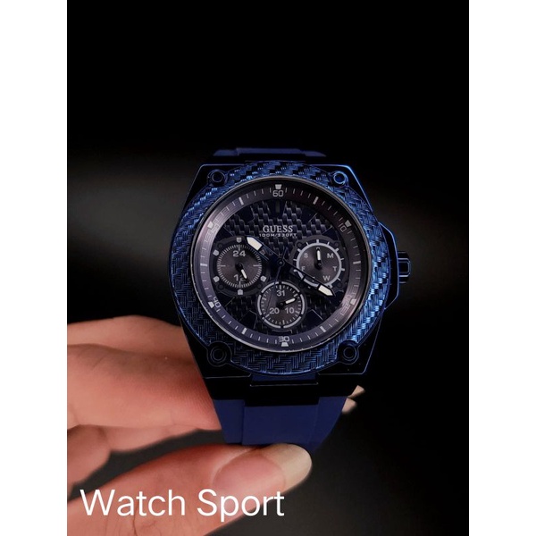 Jam Tangan Pria Merk Guess Original Carbon Free Box