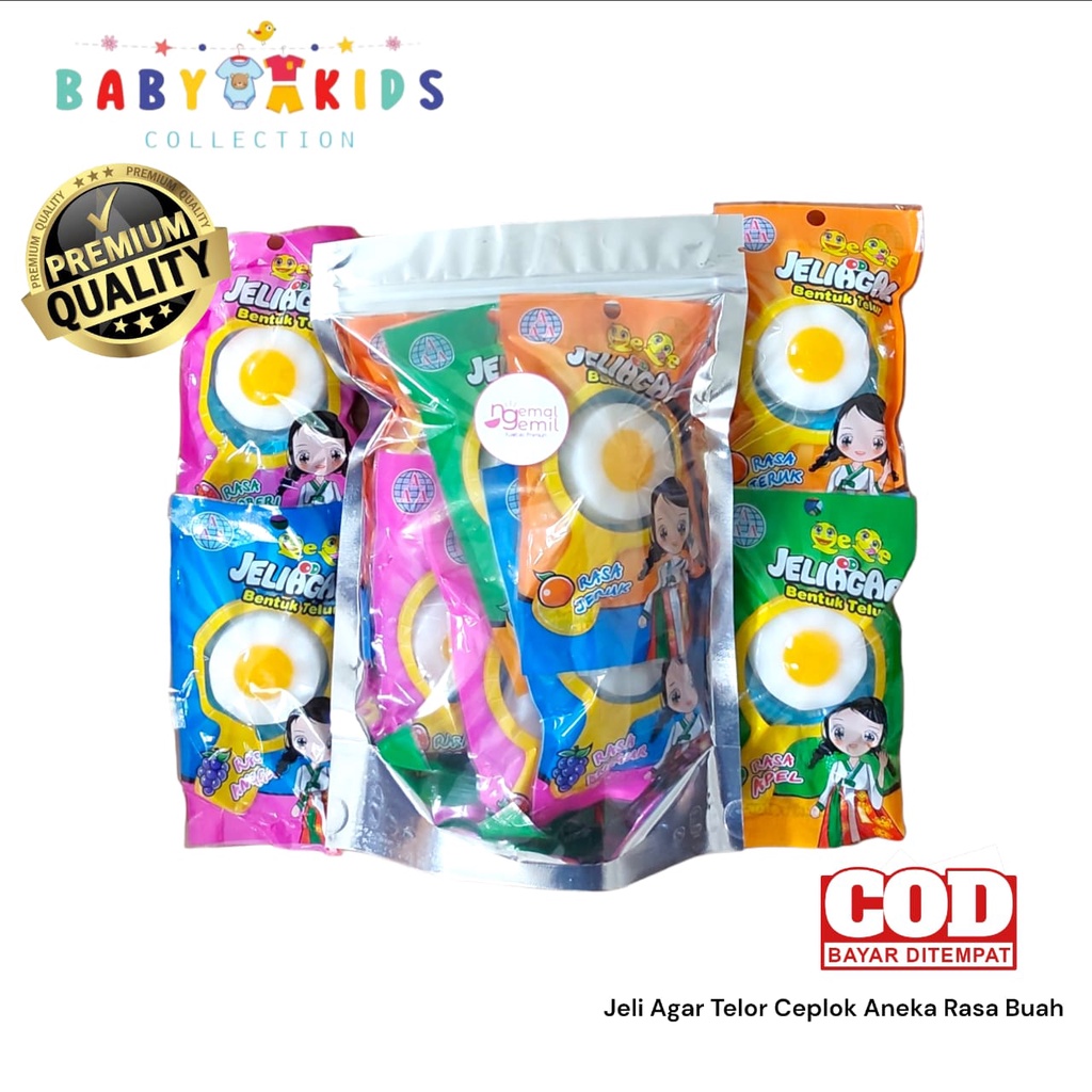 

Jeliagar Telor Ceplok Aneka Rasa Buah Jeli Telur Viral Rasa Buah Kualitas Premium