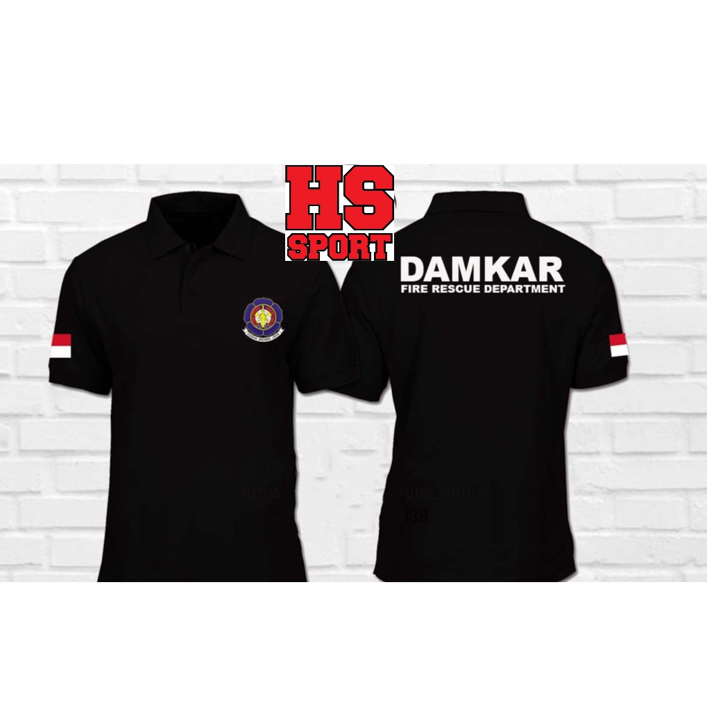 POLO DAMKAR - KAOS POLO DAMKAR - BAJU KERAH DAMKAR - PEMADAM KEBAKARAN